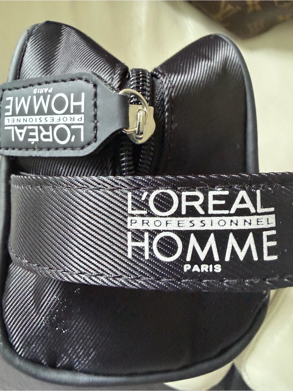 Homme Black Men's Travel Toiletry Bag